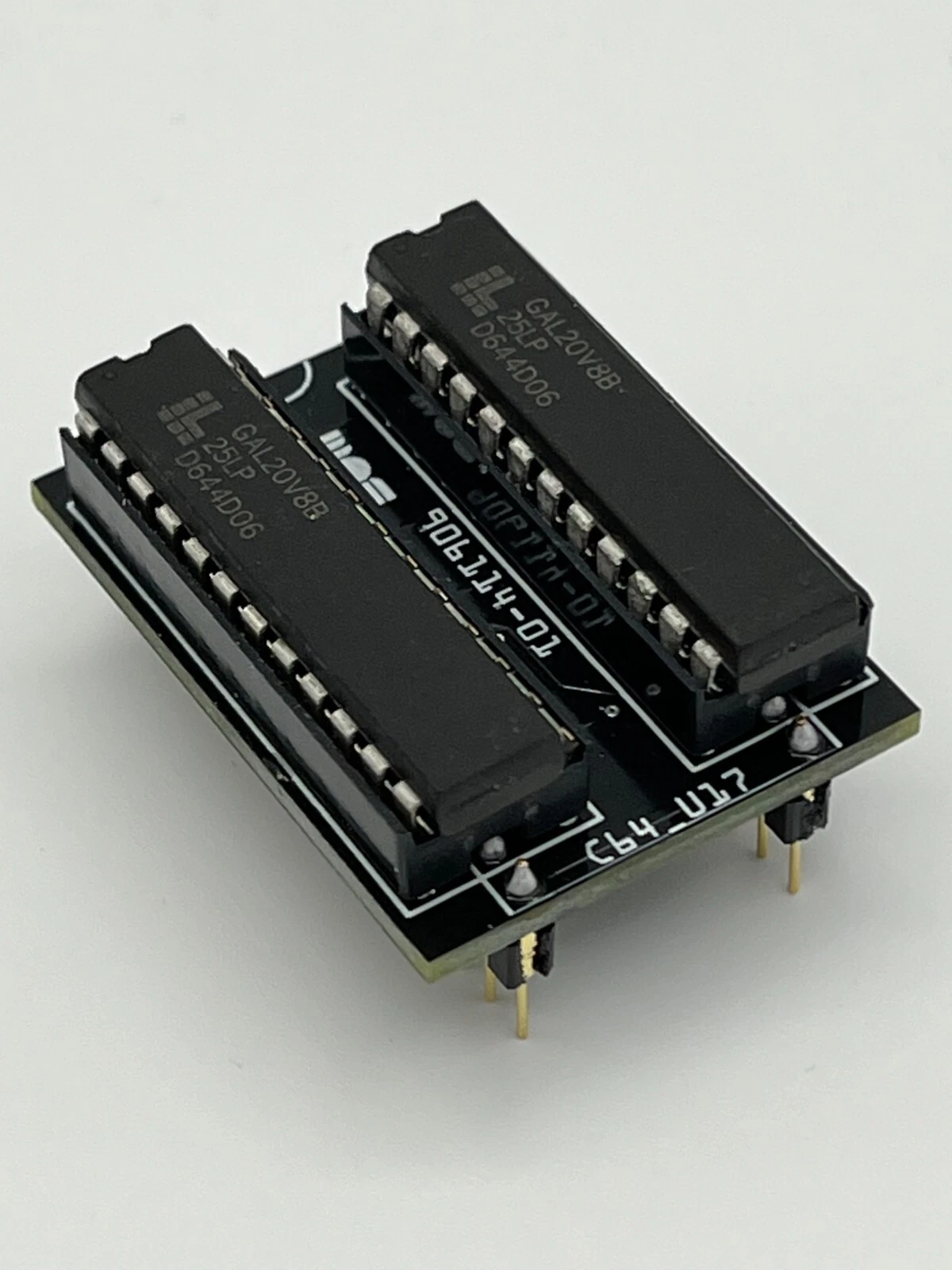 Commodore 64 PLA Gold Precision Pin Replacement Board (MOS 906114-01) - Precision Gold Pin PLA image 1