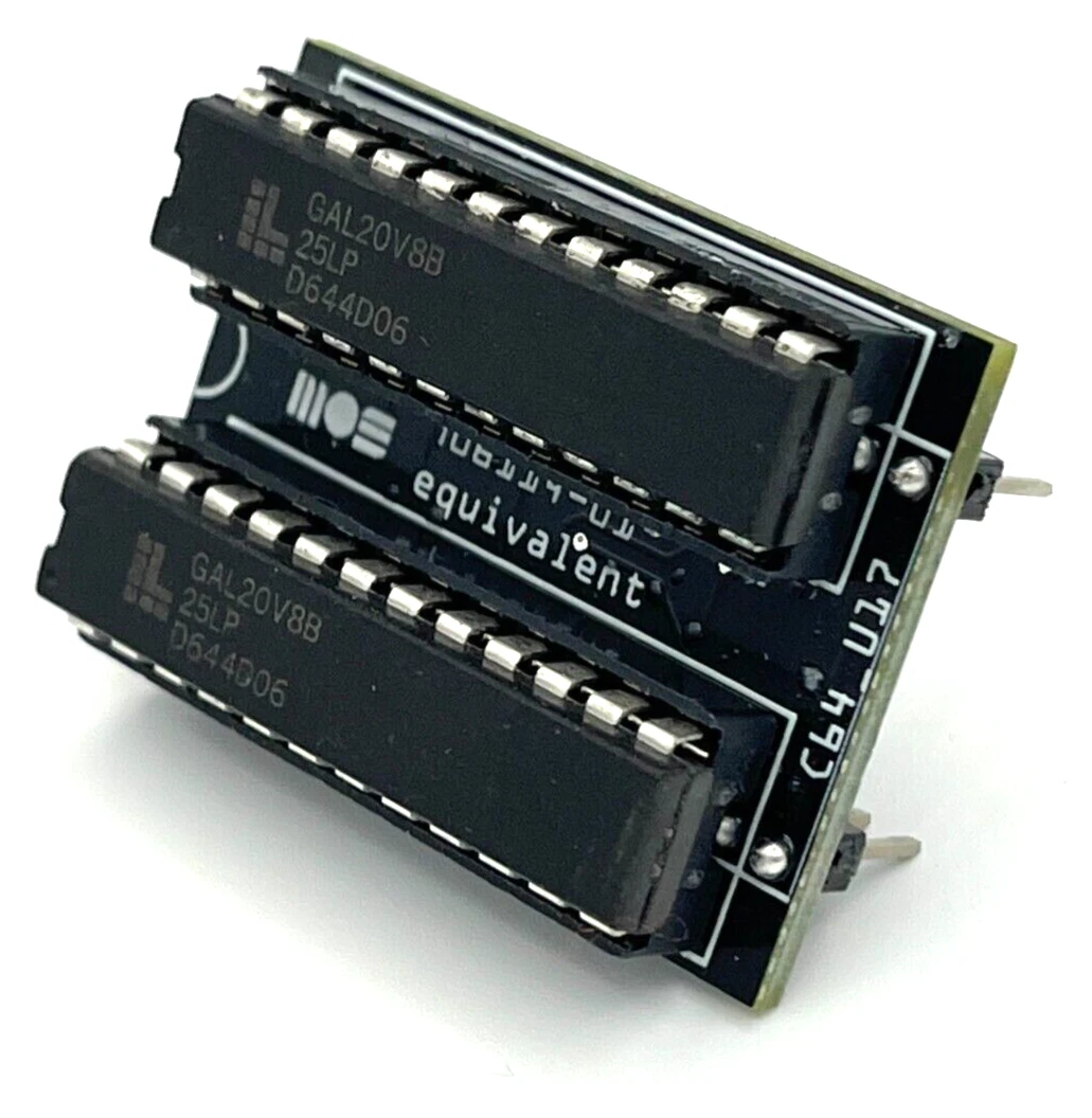 Commodore 64 PLA Chip Replacement Board (MOS 906114-01) - Dual Wipe Socket PLA thumbnail 12
