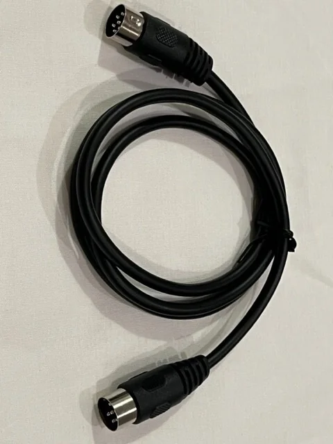 Commodore C64 1541 Serial Floppy Disk Drive Cable (6-Pin DIN) - Standard 1.0m Cable image 1