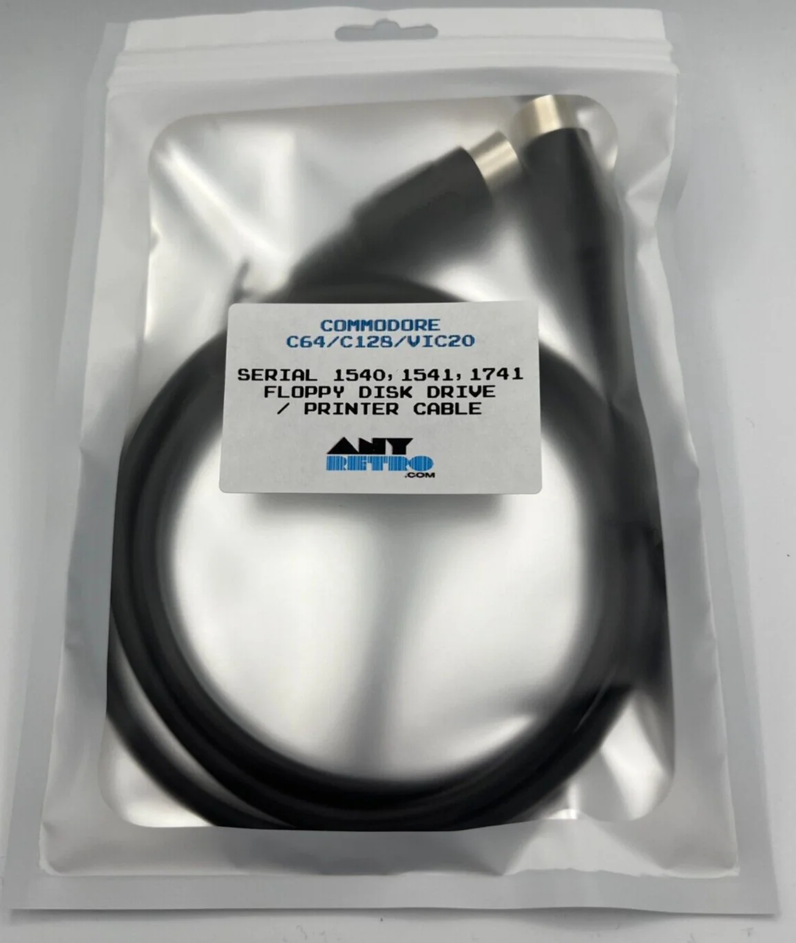 Commodore C64 1541 Serial Floppy Disk Drive Cable (6-Pin DIN) - Standard 1.0m Cable thumbnail 4