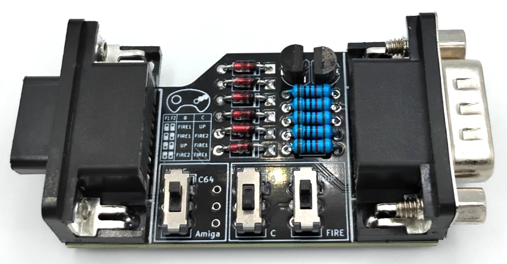 Commodore 64 & Amiga Adapter for Sega Genesis Gamepads - Standard Sega Gamepad Adapter thumbnail 15