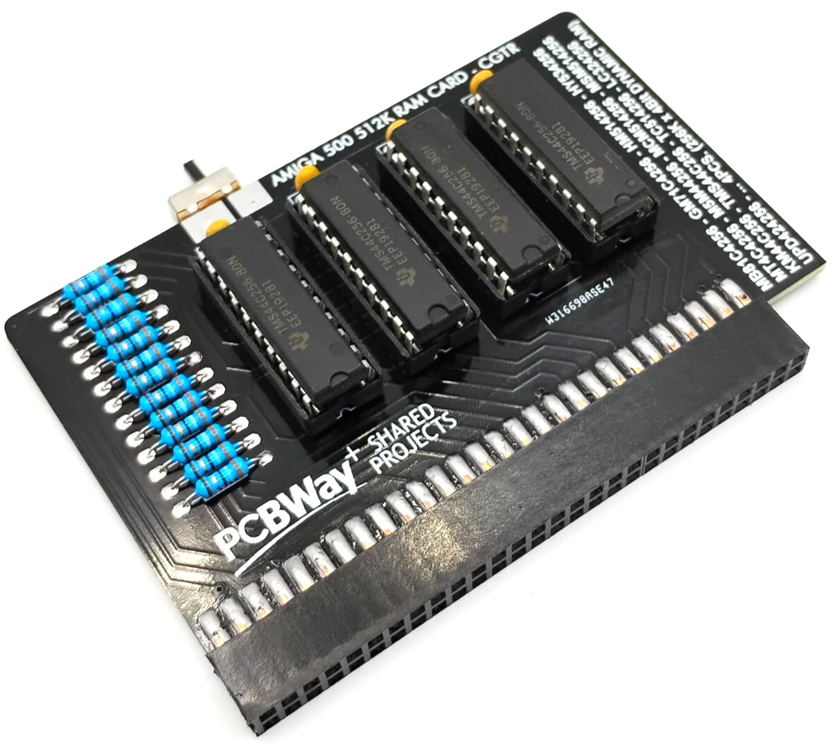 Commodore Amiga 500 512KB RAM Expansion (A501 Clone) - Amiga 500 512KB RAM Expansion + Switch image 1