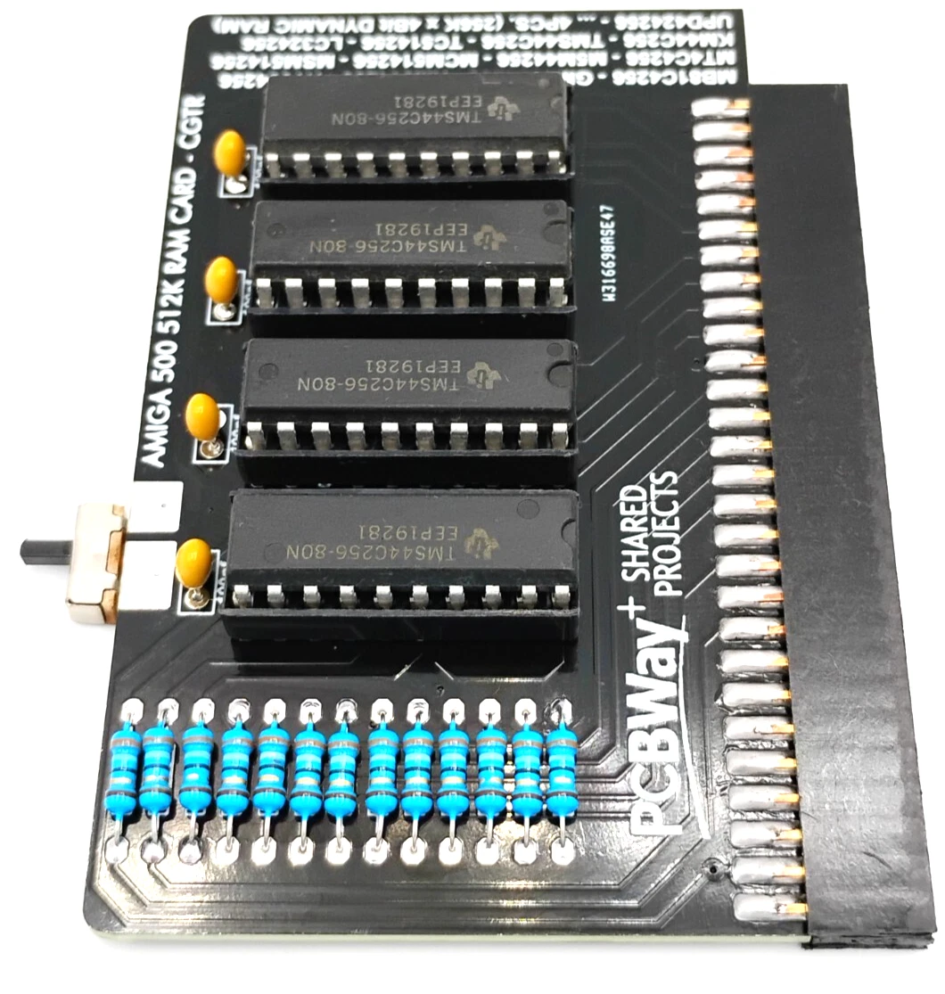 Commodore Amiga 500 512KB RAM Expansion (A501 Clone) - Amiga 500 512KB RAM Expansion + Switch thumbnail 2