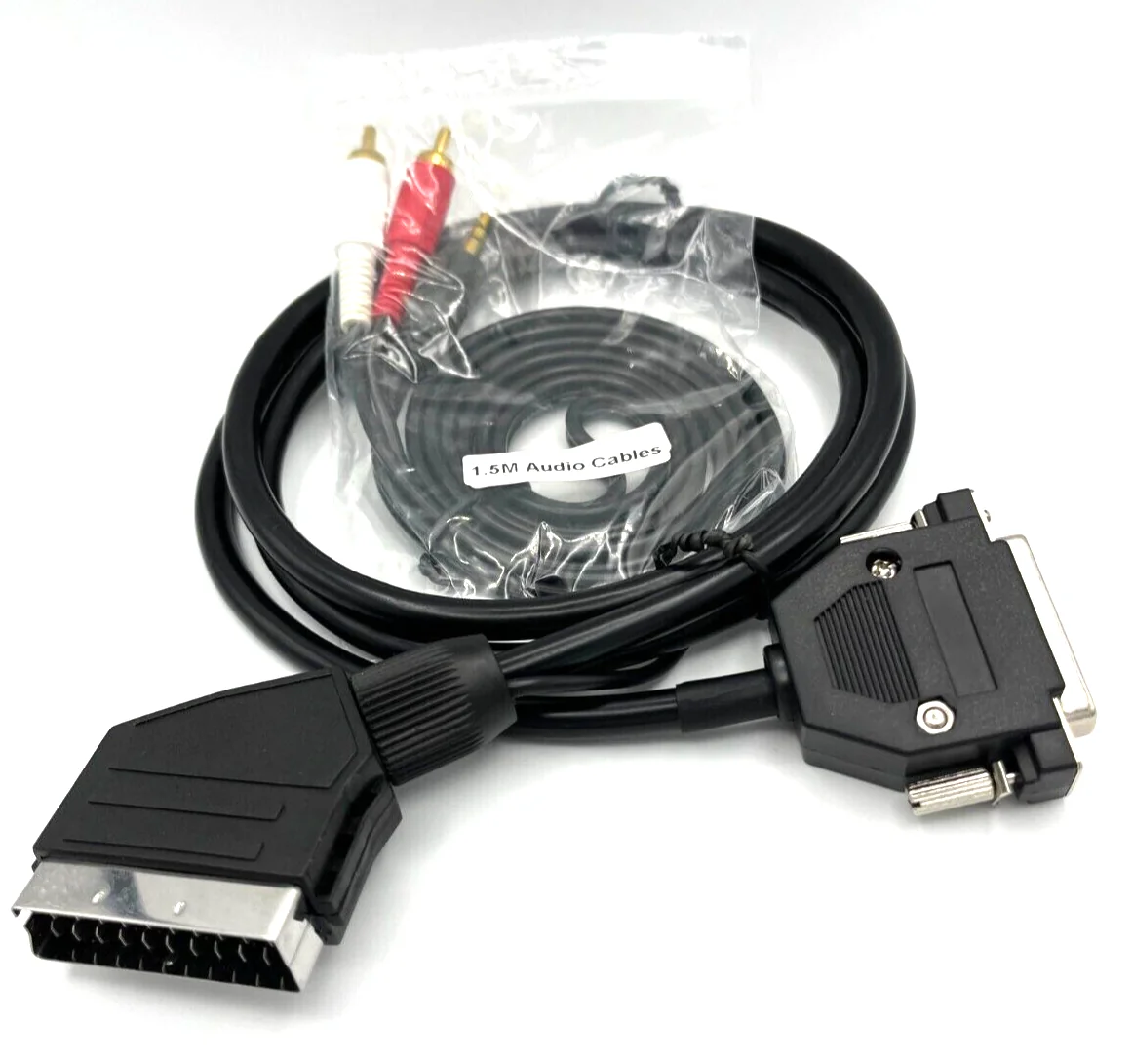 Amiga RGB SCART Video & Audio Cable - Standard 1.3m Cable image 1